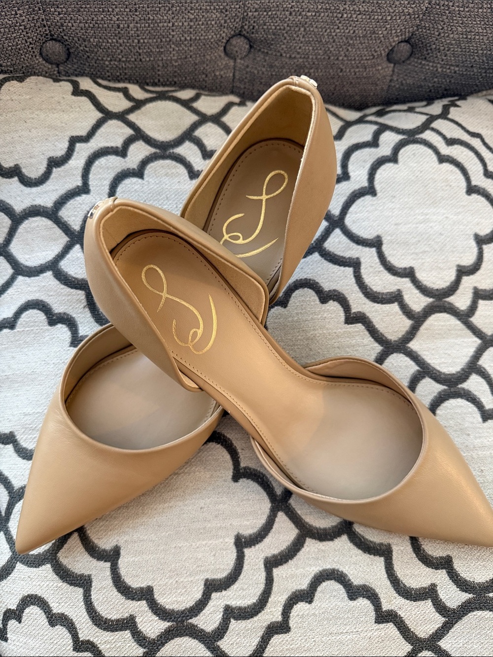 Sam Edelman Nude Pointed D'Orsay Heels - Picture 4 of 5